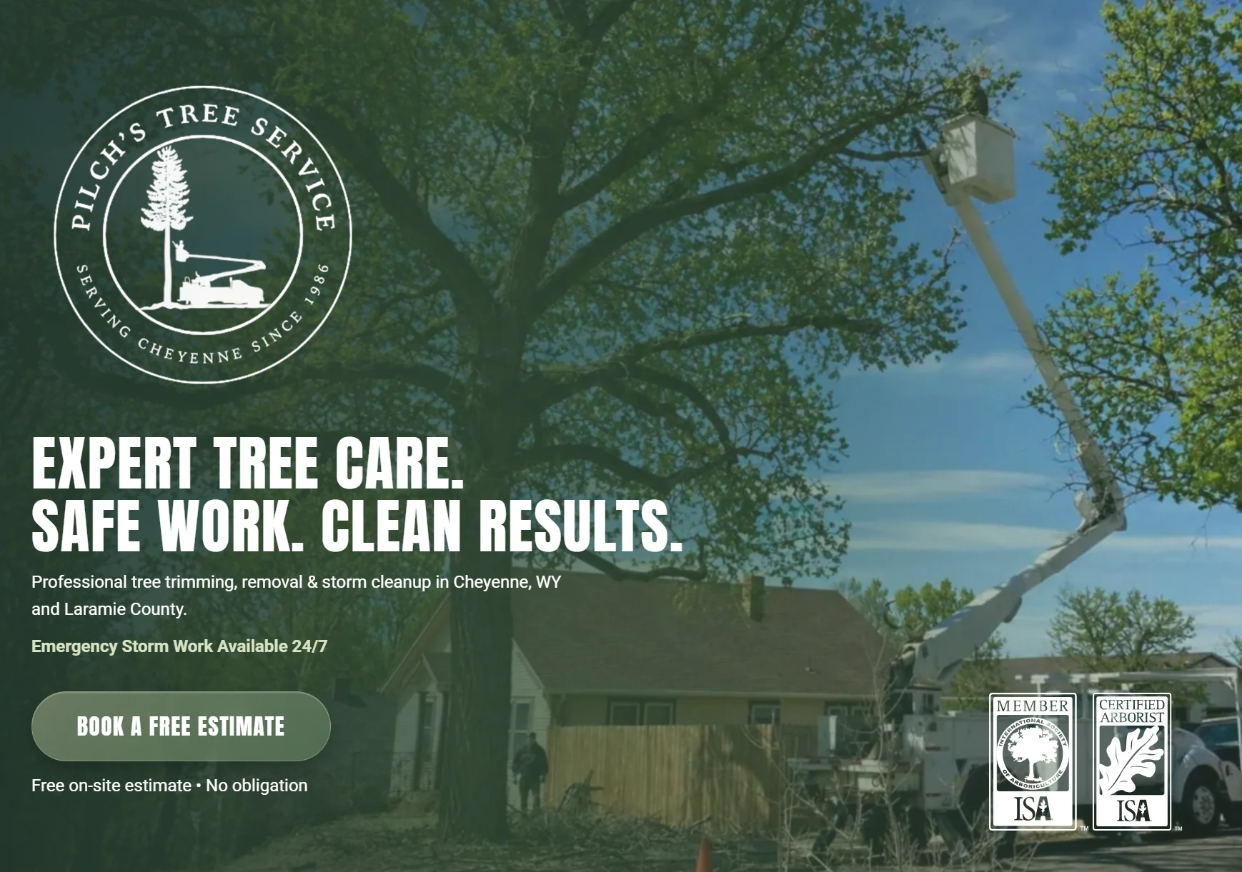 Pilch Stree Service website
